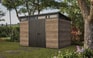 Signature Walnut Brown Large Storage Shed - 11x7 Shed - Keter US